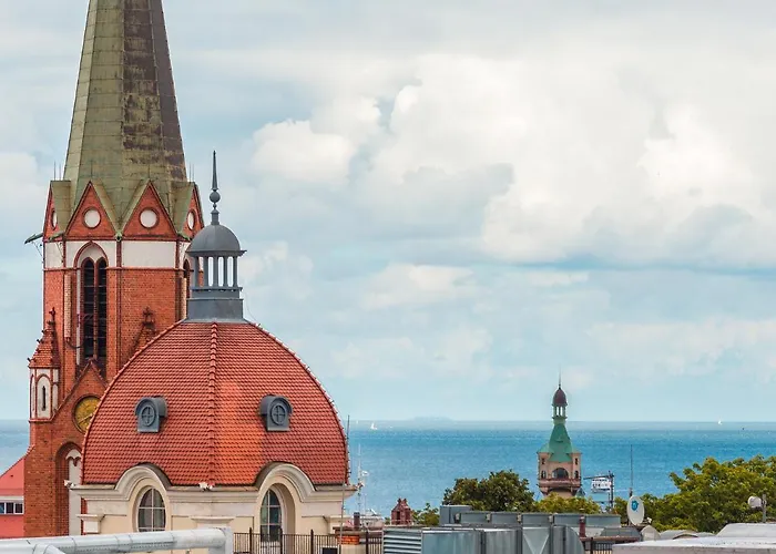 Sloneczne Z Widokiem Na Morze 아파트